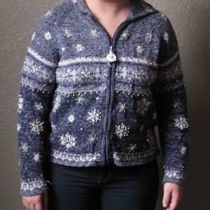 Large Blue "Ugly" Christmas Sweater